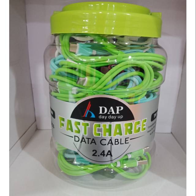 Kabel Data DAP DYT100 Tipe C Kabel Charger Kabel Casan DAP DYT100 Type-C isi 50Pcs