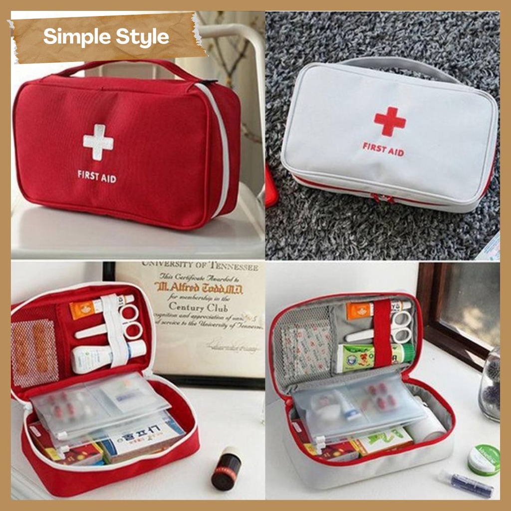 TAS OBAT POUCH P3K TEMPAT OBAT KOTAK OBAT PERALATAN P3K FIRST AID KIT NJ37