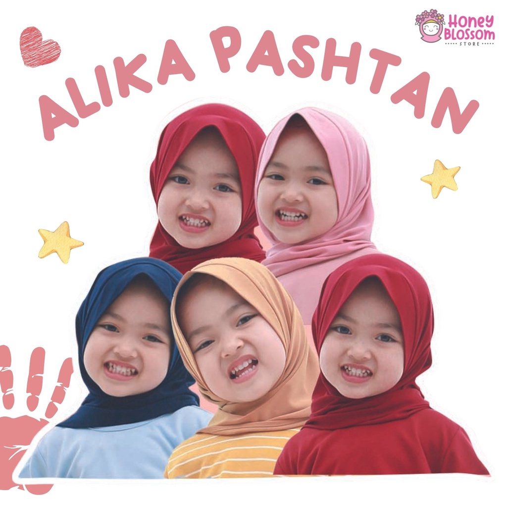 Hijab Anak Perempuan Instant Aiska / Pashmina Instan Alika  / Pashtan Anak / Jilbab Anak Perempuan / Kerudung Anak Bayi Renda / Hijab Balita Polos Original / Hijab Bayi