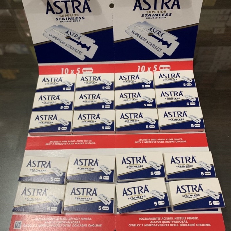 [ 5 Pcs ] Silet ASTRA Superior STEINLESS Double EDGE pisau silet Astra Original