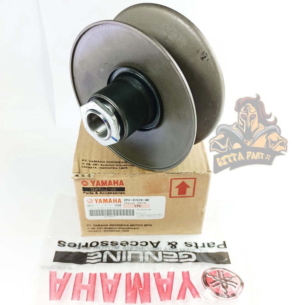 PULLY ONLY YAMAHA 2PH KUALITAS ASLI ORIGINAL YAMAHA PRESISI TINGGAL PASANG AWET DAN DIJAMIN MANTAP MIO M3 MIO Z MIO GT 125 SOUL GT 125 FINO FI XRIDE 125 PULY ONLY PULI ONLI