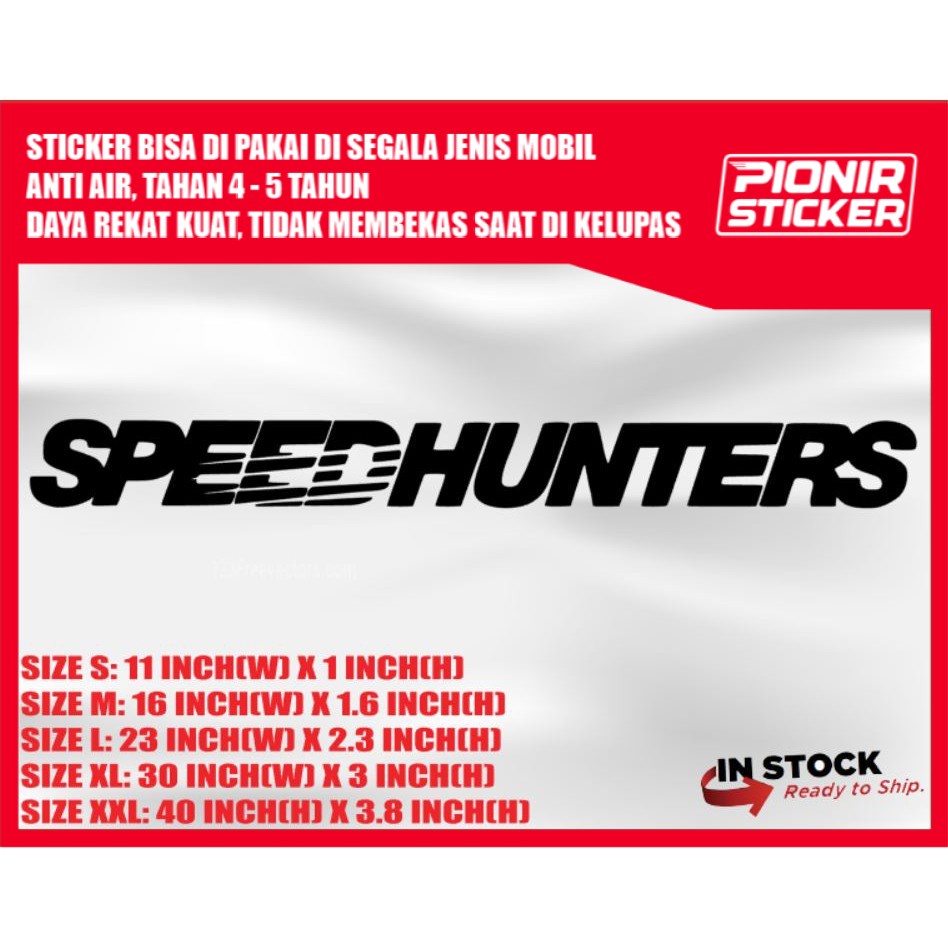 Speedhunters Car Sticker