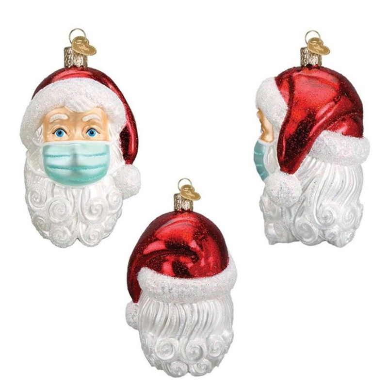 Siy Ornamen Gantung Bentuk Santa Claus Bahan Resin Untuk Dekorasi Pohon Natal