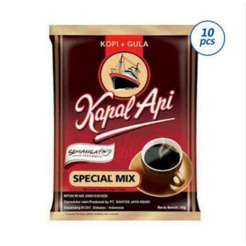 Kopi Kapal Api Special Mix per renceng isi 10pcs sachet x 25gr