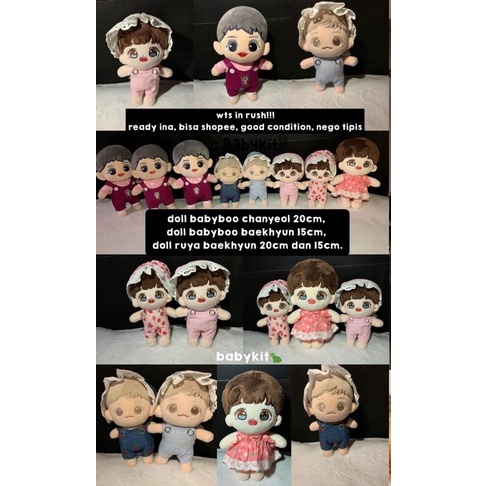 DOLL BABYBOO CHANYEOL DOLL BABYBOO BAEKHYUN DOLL RUYA BAEKHYUN