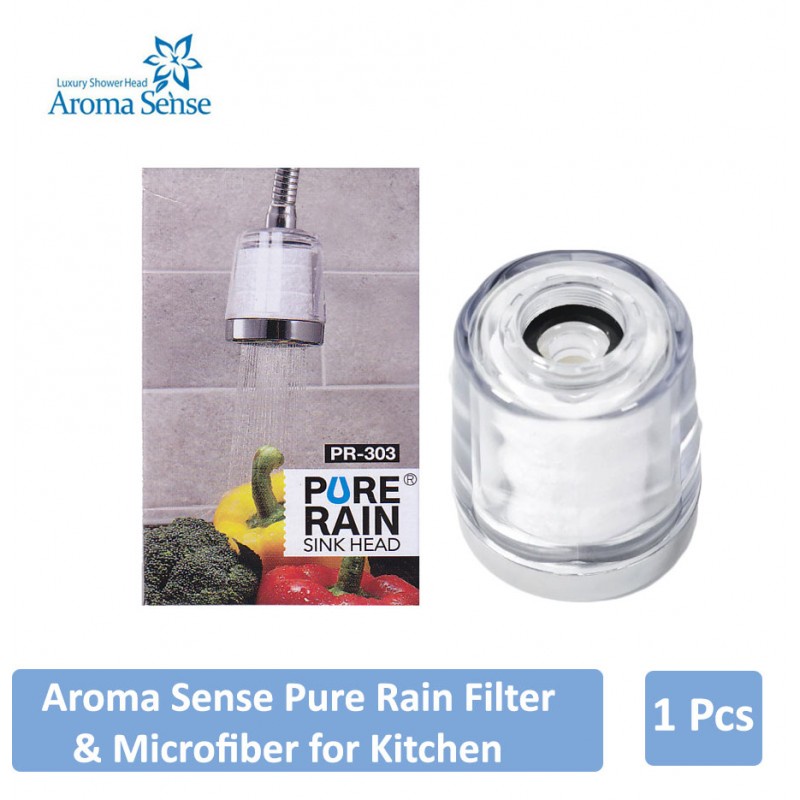 Aroma Sense Pure Rain Filter + Microfiber - Kitchen / Kepala Keran Dapur