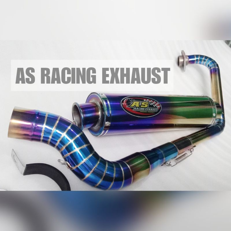 Knalpot Vixion Bluemoon Knalpot AS RACING ORIGINAL