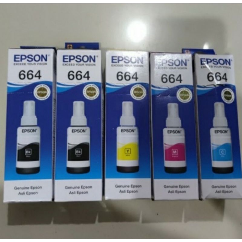 Tinta epson 664 black (1box isi 60 pcs)for printerPrinter :L100,L110,L120,L200,L210,L220,