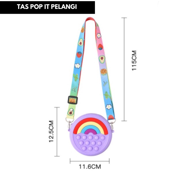 TAS ANAK POP IT JELLY / TAS POP IT ANAK SELEMPANG UNICORN / TAS POP IT ANAK TERMURAH - P-015