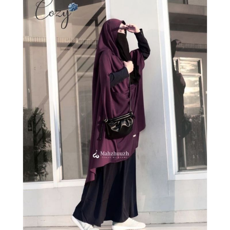 prelove khimar ori cozy willis dan gazala hijab bolong tangan