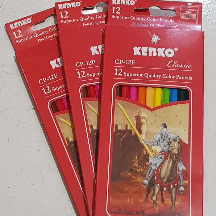 

Nikmati Kenko Pensil Warna 12 Warna Cp-12F Panjang Bagus