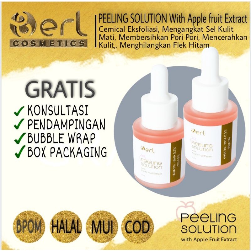 B Erl Peeling Solution With Apple Fruit Chemical Pelling Angkat Kulit Mati Flek Hitam Mencerahkan