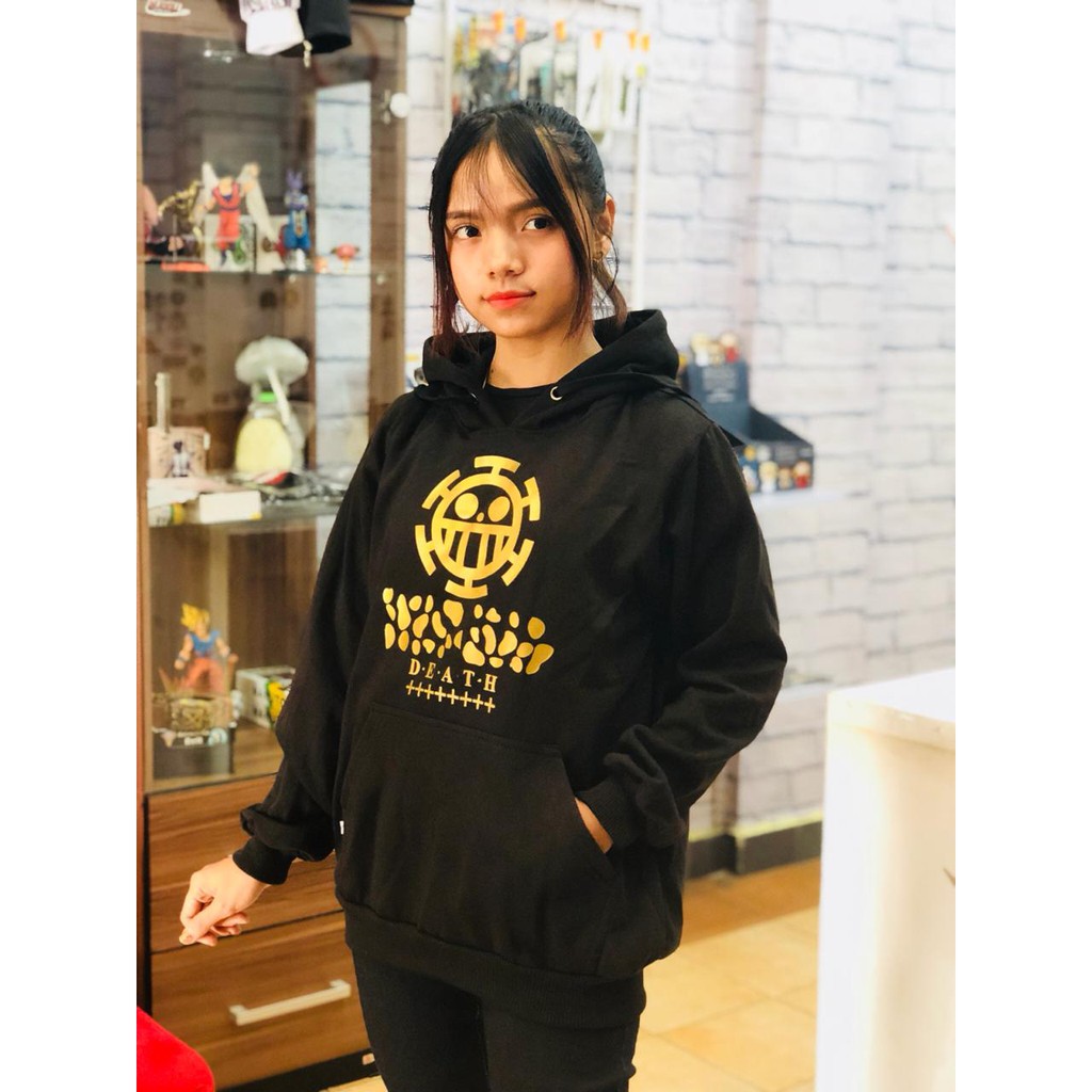 Hoodie Trafalgar Law Death Gold Black