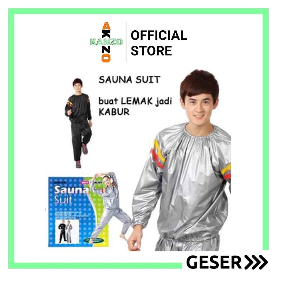 Recomended.. Kanzo - Baju Sauna Pembakar Lemak / Baju Sauna Suit / Jaket Sauna Suit / Baju Olahraga 