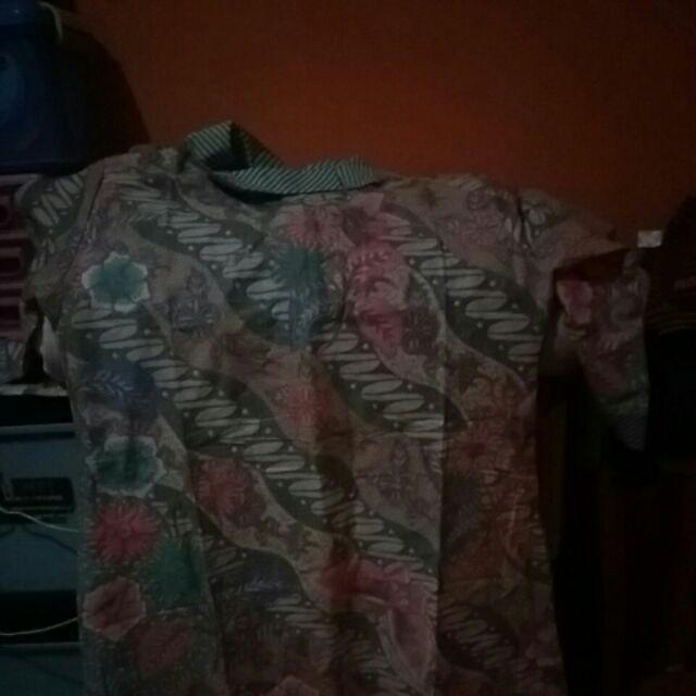 Tunic Afika Pastel Long Blouse Turtle Neck Parang Soft Kupu Floral Seragam Flower Batik Mini Dress