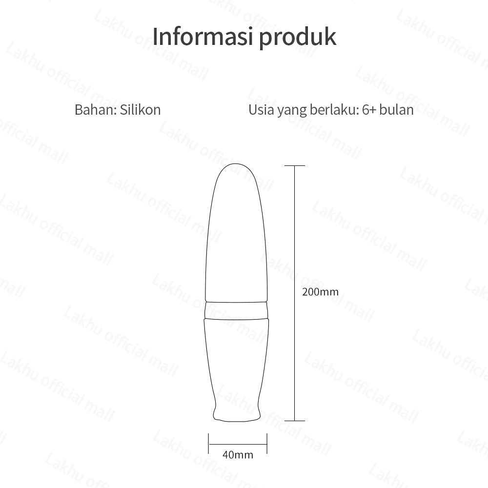 Lakhu 110ml botol sendok makan bayi silicon /feeding spoon dispenser