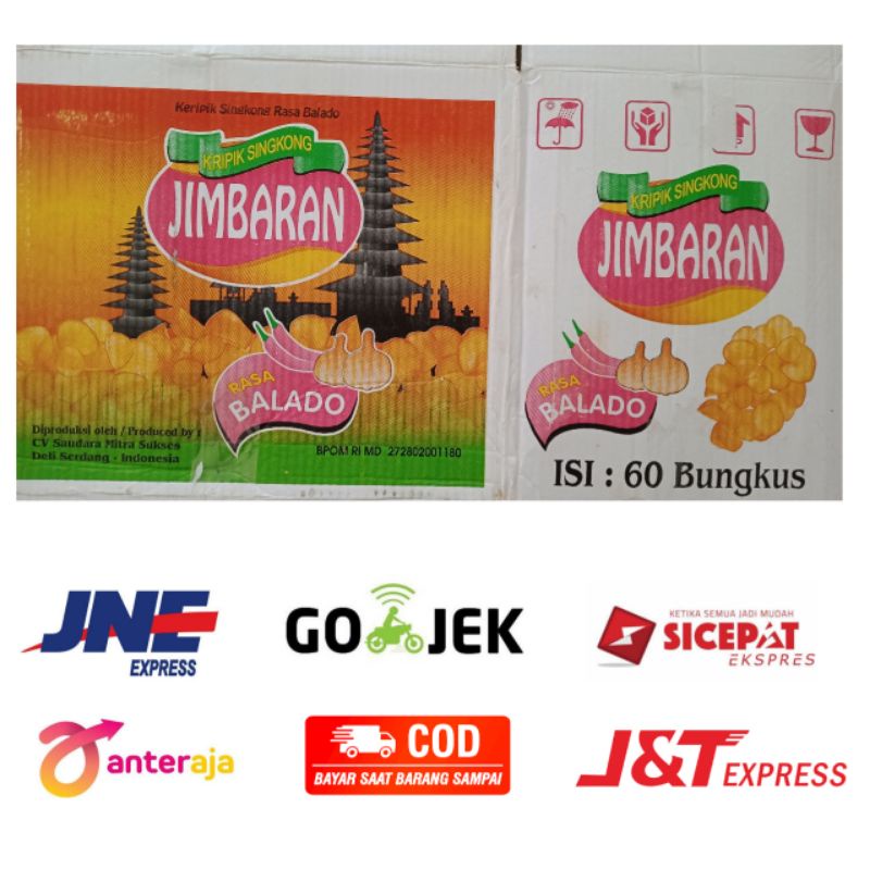 

Kripik singkong jimbaran 1 Dus isi 60 Pcs