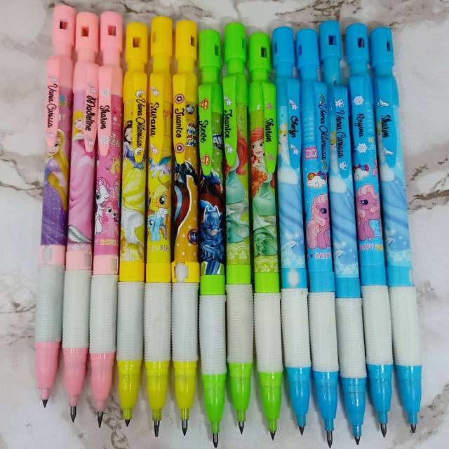 

CUSTOM PENCIL (1SET : 4PCS PENCIL + 1 REFILL PENCIL )
