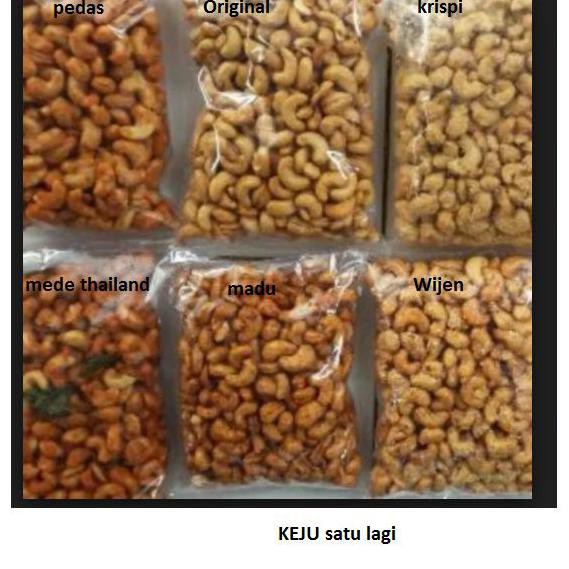 

Kacang Mede Aneka Rasa Kemasan 1Kg - Pedas Thailand Dudung.Store