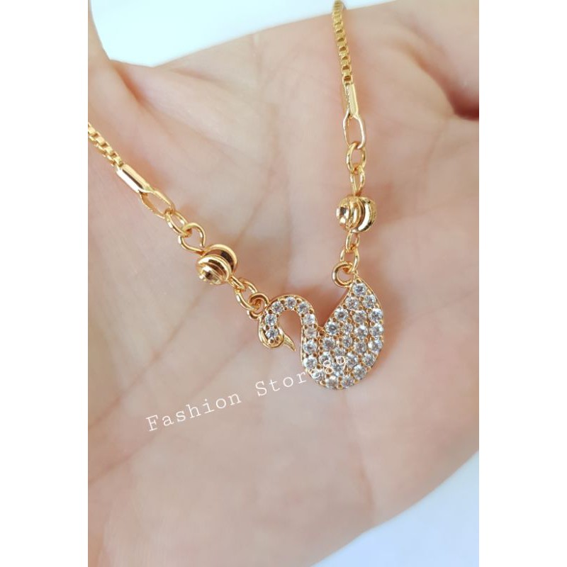 Swan Kalung import Xuping fashion terbaru Bestseller perhiasan xuping lapis emas 18k Angsa Cantik