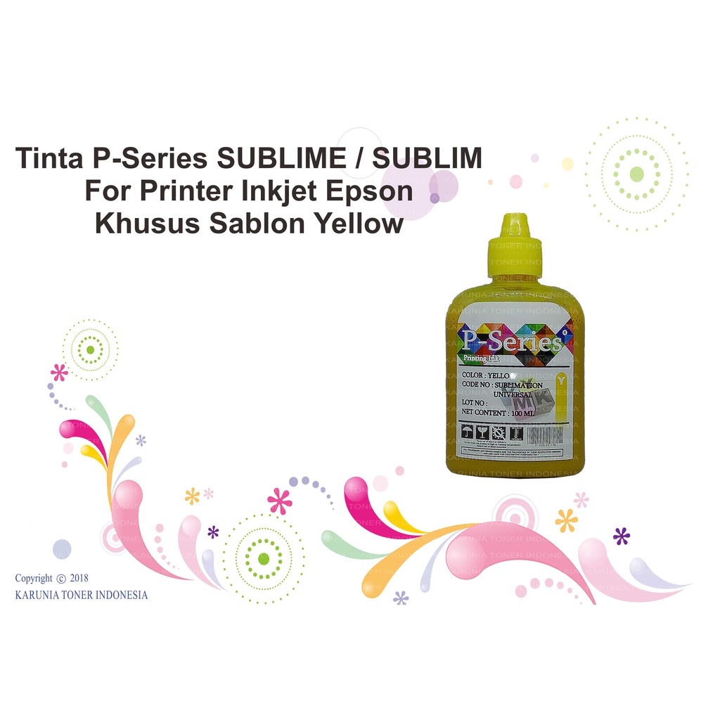 

Tinta P-Series SUBLIME / SUBLIM 100ml Yellow