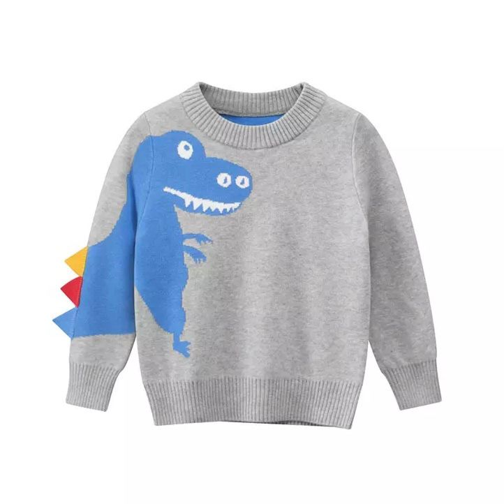 Kids Clothing MICHAEL Dinosaur Sweater by CASSEY & BEAR | Baju Anak Sweater Dinosaurus