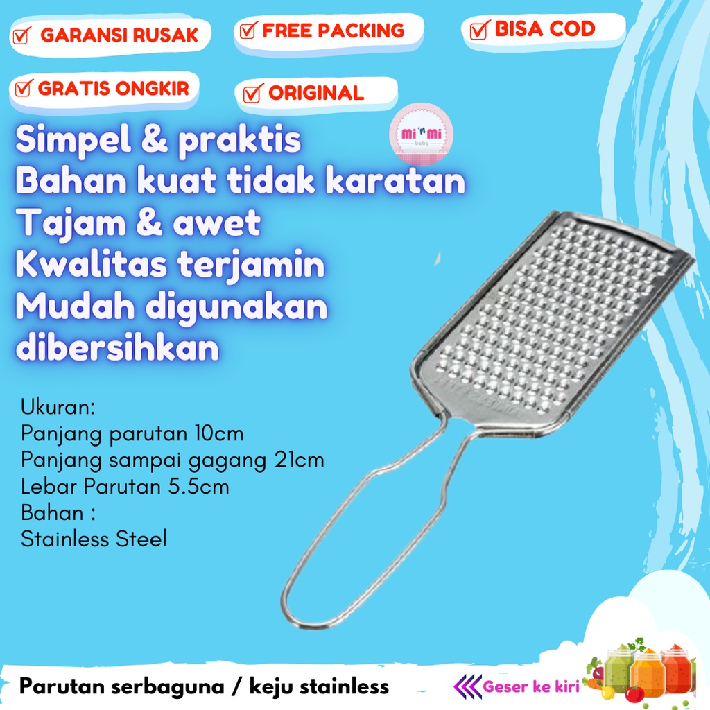 Perlengkapan Peralatan alat dapur parutan keju mpasi bayi wortel kentang kelapa serbaguna multifungs