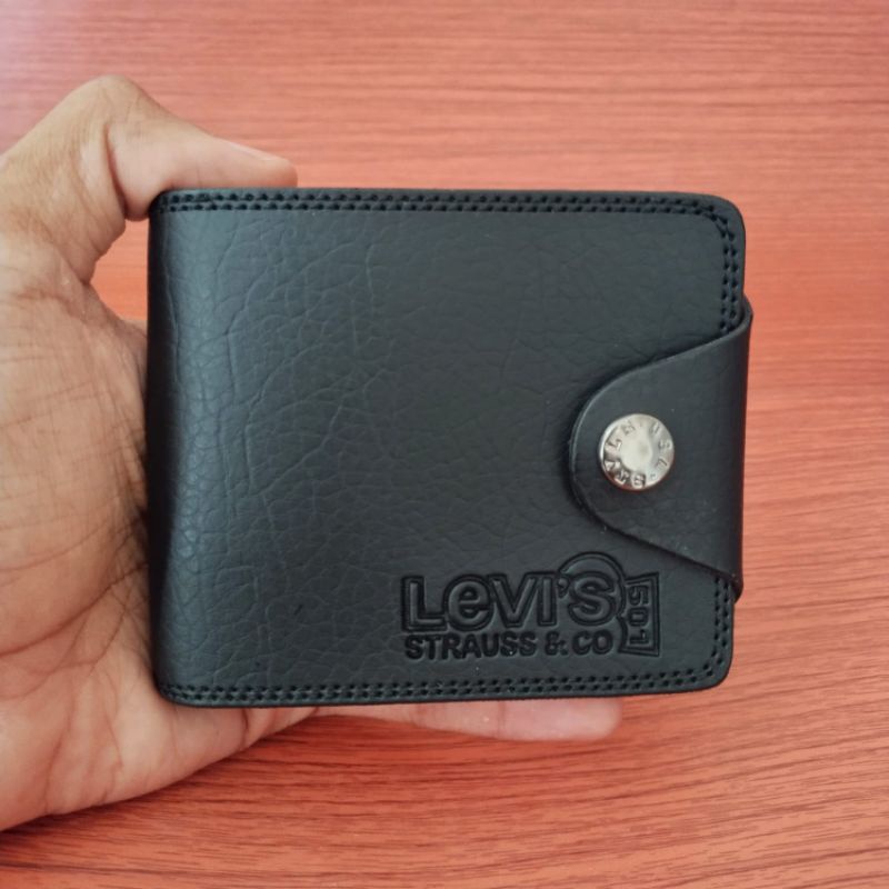 [Diskon] Dompet kulit Sintetis Premium Dompet Pria Model Kancing