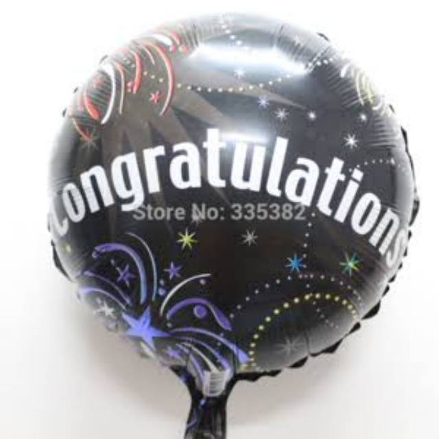 BALON FOIL BULAT CONGRATULATION