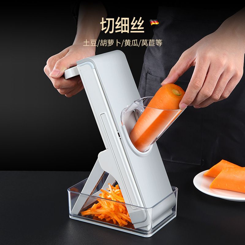 (BOW) Alat Pengiris Sayur Mandolin Pemotongan Daging Buah Manual Multifungsi Safety Slicer