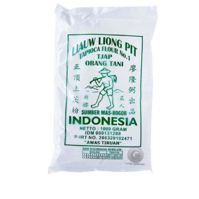 

Ds11 Sagu Tani Cap Liauw Liong Pit 1 Kg | Tepung Tapioka Sagu Pak Tani 1Kg G6B040B1