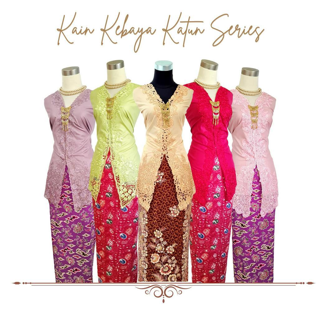 Pusat Bordir Tasikmalaya - Bahan Kebaya Bali Katun Kebaya Bordir Encim Motif Flower Fujia