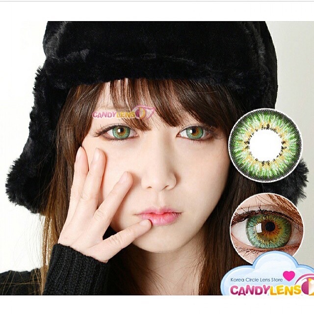 Softlens Puffy 3 Tone gray brown blue violet green