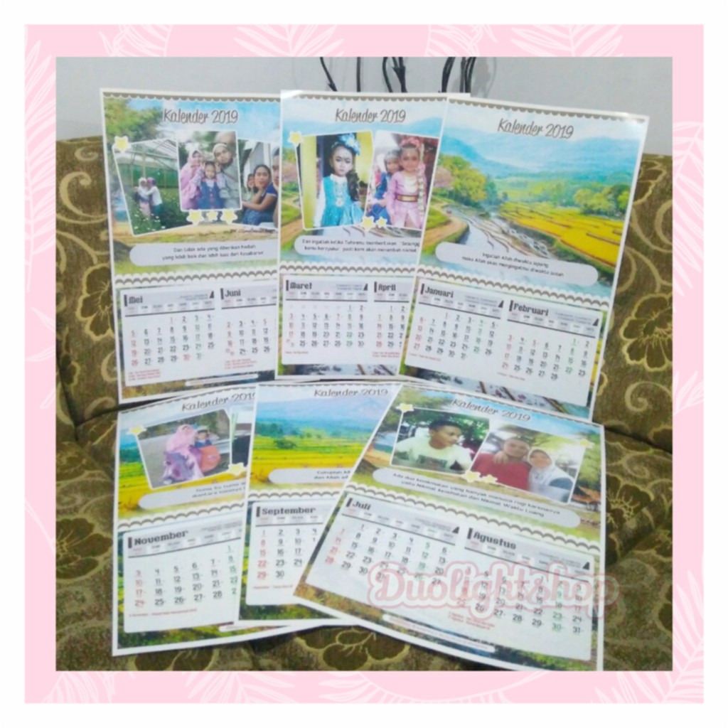 

KALENDER DINDING 6 LMBR / KALENDER CUSTOM 2023 / KALENDER FOTO