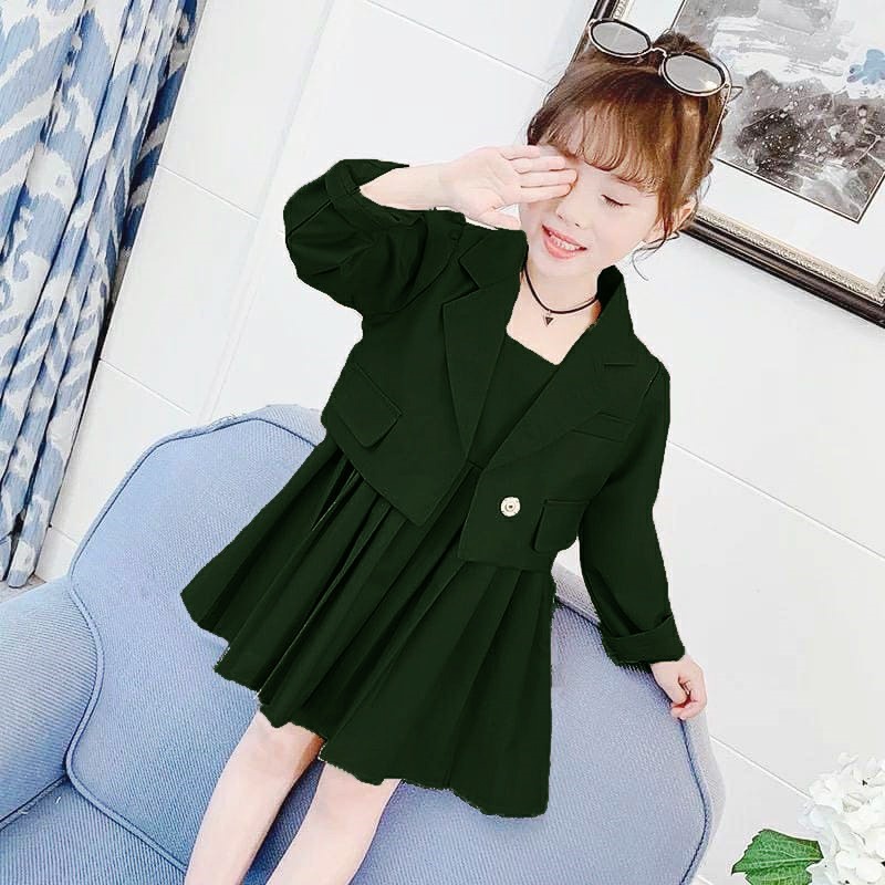 INV - DRESS KIDS  KOREA JESSIE / COMBI JAKET / TERBARU/ UMUR 5-7 TAHUN/KOREA/BANGKOK