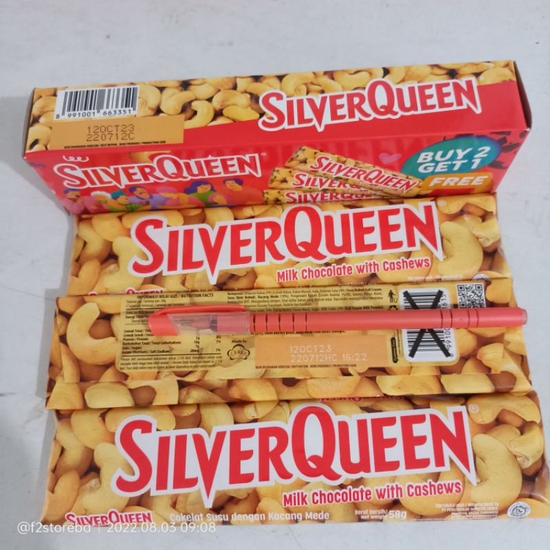 

(F2STORE) Coklat Silverqueen batangan