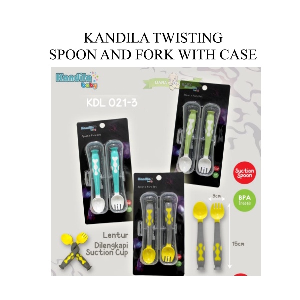 MAK270 KANDILA TWISTING SPOON AND FORK WITH CASE KDL021-3