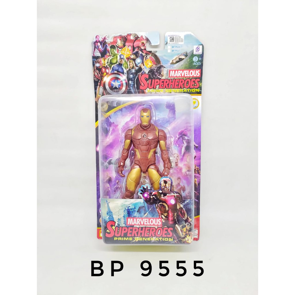 MAINAN ANAK ROBOT SUPER HERO SET TINGGI 22 CM (BP9555)