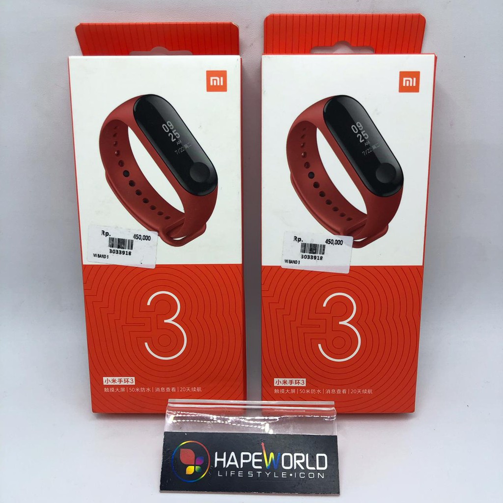 ORIGINAL XIAOMI MI BAND 3 SMART BAND GARANSI RESMI