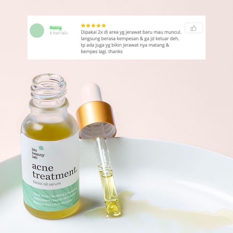 BIO BEAUTY LAB - Acne Treatment Facial Oil Serum 5ml/10ml/20ml Serum Jerawat, Serum Acne