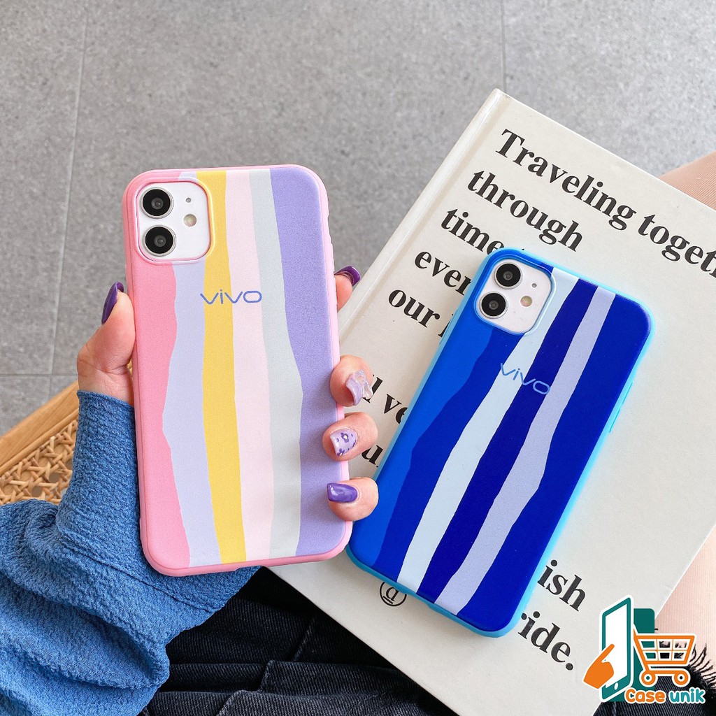 SS046 CASE RAINBOW VIVO Y15S Y01 Y75 Y55 5G Y21S Y33S Y21 2021 Y71 Y81 Y91 Y95 Y93 Y91C Y20 Y12S Y12 Y15 Y17 Y30 Y50 V5 LITE Y53 Y83 Y19 Y51 CS2329