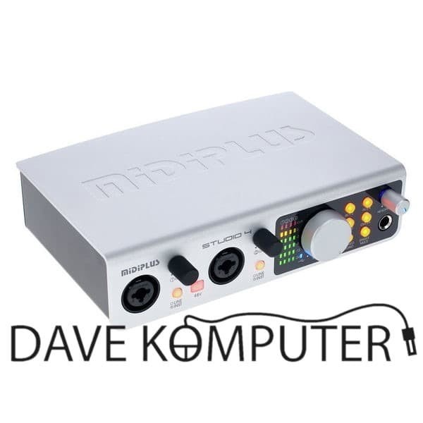 Midiplus Studio 4 Professional Soundcard Recording 4 Channel