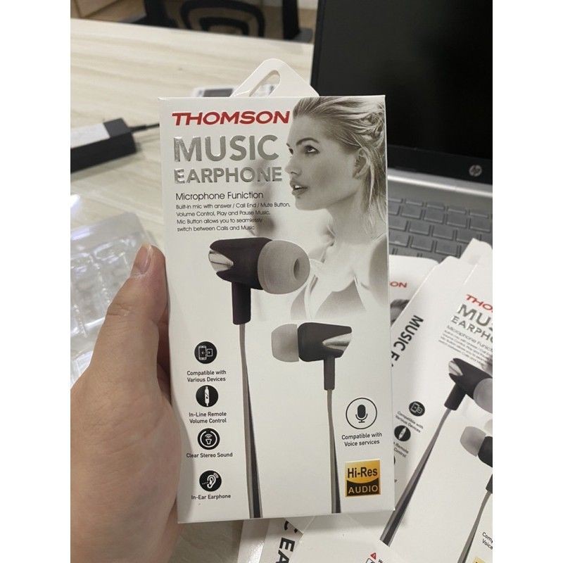 Hf Headset THOMSON Super Bass Metal Mic Kualitas Mantap