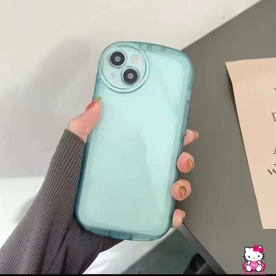 Soft Case Pelindung Lensa Mata Malaikat Warna Permen Macaron Bahan TPU Untuk IPhone XR 11 13 6 6s 7 8 Plus X XS SE 2020