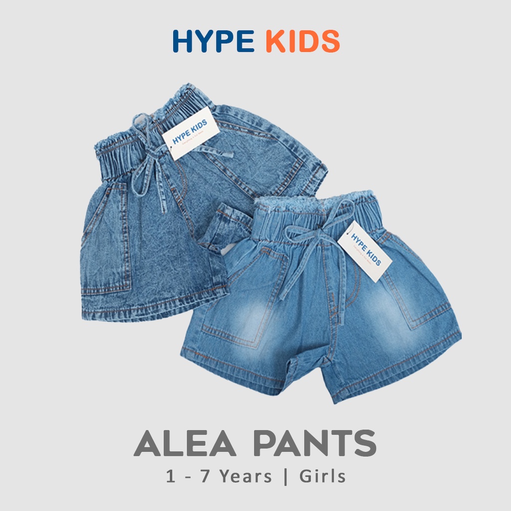 Hypekids Alea Pants - Celana Pendek Jeans Anak Hotpants Usia 1 - 7 Tahun Perempuan