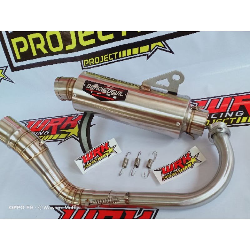 KNALPOT BLACK DEVIL ( INLET 38MM & 50MM ).Buat Nmax,Aerox,Vario,PCX,Beat,Mio,Scoope,Fino,Xeon,dll-3