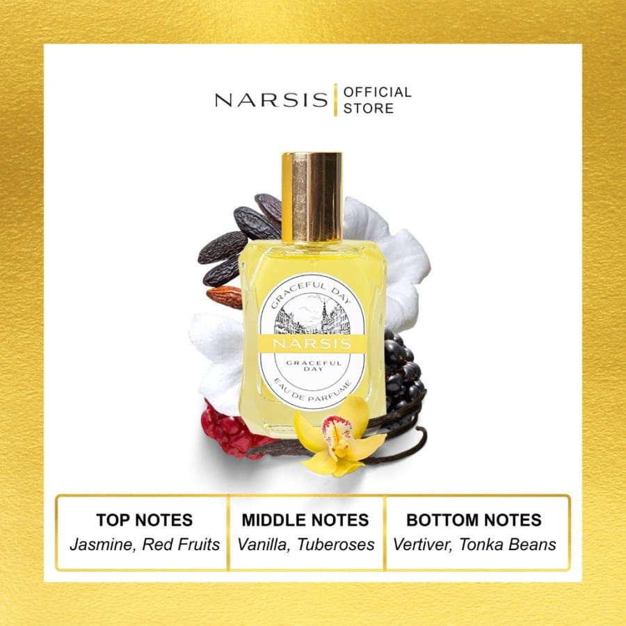 Narsis Graceful Day Eau de Perfume - Parfum Wanita Kesukaan Pria / Parfum Pemikat Pria