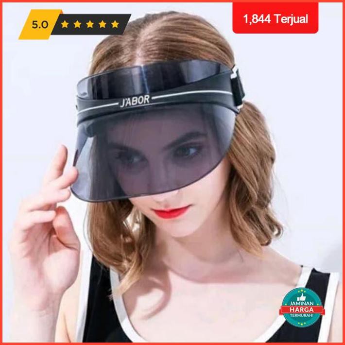 Big Sale Topi Zumba Topi Aerobic Topi Pvc Transparan Christian Dior Termurah - Merah Ruby Premium