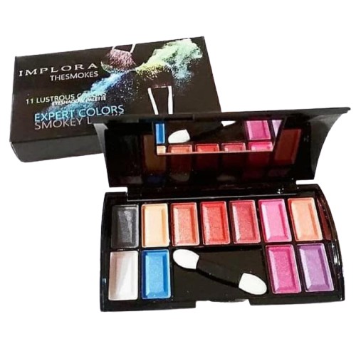 KM Implora The Smokes Eye Shadow 7672 make up mata 11 color perona mata ber bpom