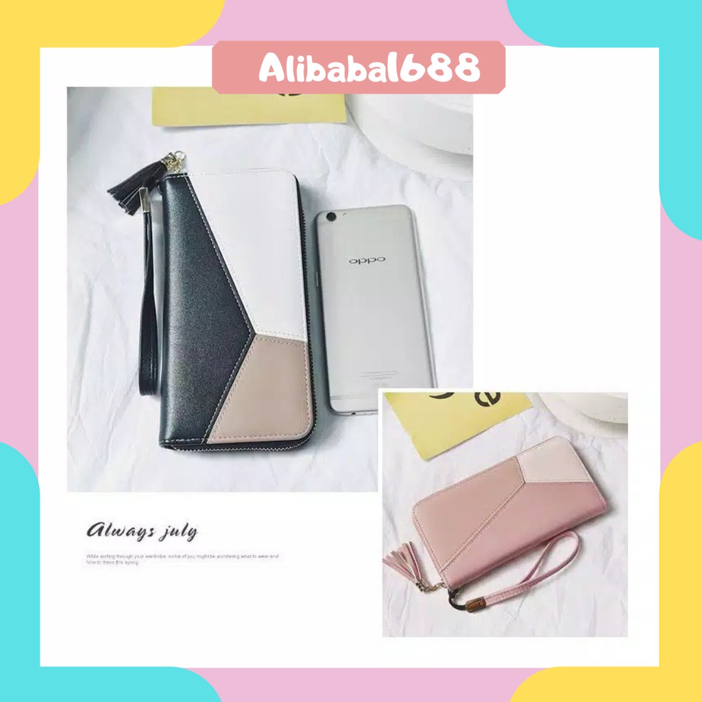 *ALIBABA1688*COD Dompet Wanita 93#A Dompet wanita Panjang dompet import real pic dompet cantik